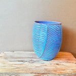 "Pale Moon" Fluted Vase - Medium
