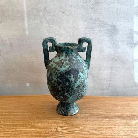 Vase - Urn-Shaped - Green Speckle - Small #01