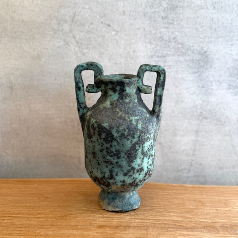 Vase - Urn-Shaped - Green Speckle - Small #02