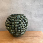 "Loop de Loop" Vase in Olive Green - Large
