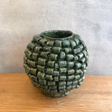 "Loop de Loop" Vase in Olive Green - Large
