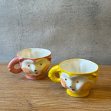 "Three Face" Cups