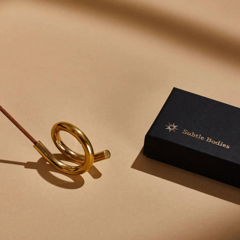 Incense Holder - Brass - Looped