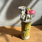 "Corn" Vase #02 - Yellow - Small