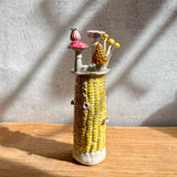 "Corn" Vase #02 - Yellow - Small