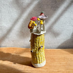 "Corn" Vase #02 - Yellow - Small