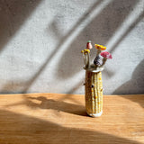 "Corn" Vase #01 - Yellow - Small