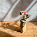 "Corn" Vase #01 - Yellow - Small