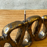 "Two Snakes" Incense Holder in Gold Gloss