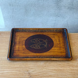 Rectangular "Urushi" Tray - "Goldfish" Design - Medium