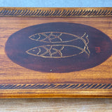 Rectangular "Urushi" Tray - "Goldfish" Design - Medium