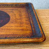 Rectangular "Urushi" Tray - "Goldfish" Design - Medium