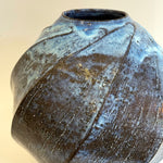 "Pale Moon" Vase - Round - Twist Facetted - XL • May25 • TH0002