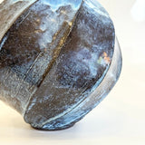 "Pale Moon" Vase - Round - Twist Facetted - XL • May25 • TH0002