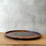 Round "Urushi" Tray - "Goldfish" Design - Large