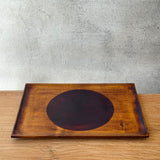 Rectangular "Urushi" Tray - "Circle" Design - Large