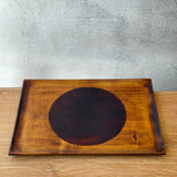 Rectangular "Urushi" Tray - "Circle" Design - Large