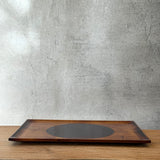 Rectangular "Urushi" Tray - "Circle" Design - Large