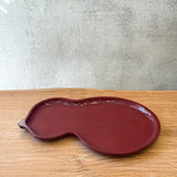 Gourd-Shaped "Urushi" Tray in Red - Medium