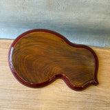 Gourd-Shaped "Urushi" Tray in Red - Medium