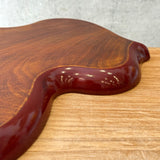 Gourd-Shaped "Urushi" Tray in Red - Medium
