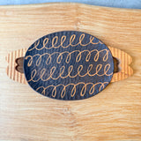 Wooden Serving Dish - "Squiggles" - Medium