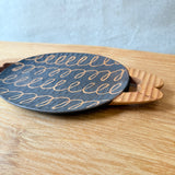 Wooden Serving Dish - "Squiggles" - Medium