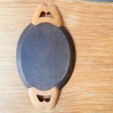 Wooden Serving Dish - "Squiggles" - Medium