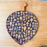 Wooden Serving Dish - "Vegetables" - Medium