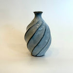 Sake Set - "White Straw" Tokkuri (Sake Pourer) - Twist Faceted • May25 • TH0404