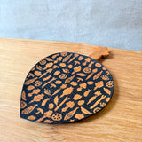 Wooden Serving Dish - "Vegetables" - Medium