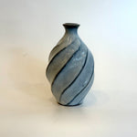 Sake Set - "White Straw" Tokkuri (Sake Pourer) - Twist Faceted • May25 • TH0404