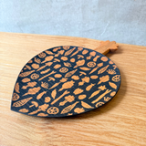 Wooden Serving Dish - "Vegetables" - Medium