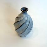 Sake Set - "White Straw" Tokkuri (Sake Pourer) - Twist Faceted • May25 • TH0404