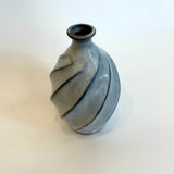 Sake Set - "White Straw" Tokkuri (Sake Pourer) - Twist Faceted • May25 • TH0404