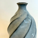 Sake Set - "White Straw" Tokkuri (Sake Pourer) - Twist Faceted • May25 • TH0404