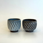 Sake Set - "White Straw" Tokkuri (Sake Pourer) - Twist Faceted • May25 • TH0404