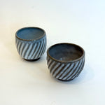 Sake Set - "White Straw" Tokkuri (Sake Pourer) - Twist Faceted • May25 • TH0404