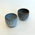 Sake Set - "White Straw" Tokkuri (Sake Pourer) - Twist Faceted • May25 • TH0404