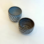 Sake Set - "White Straw" Tokkuri (Sake Pourer) - Twist Faceted • May25 • TH0404