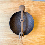 Serving Fork / Spoon - Hand-Carved - Medium
