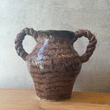 Vase - Urn-Shaped, Handled - Ruby Speckle - Large