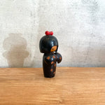 Vintage Kokeshi #108 - "Red Bow" (Smaller)