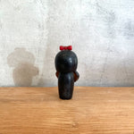 Vintage Kokeshi #108 - "Red Bow" (Smaller)