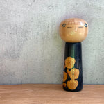 Vintage Kokeshi #091 - "Blue Ribbon"