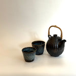 Tea Set - Matte Black Teapot & 2 Cups • May25 • TH0707
