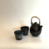 Tea Set - Matte Black Teapot & 2 Cups • May25 • TH0707