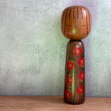 Vintage Kokeshi #098 - "Red Flower"