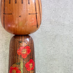 Vintage Kokeshi #098 - "Red Flower"