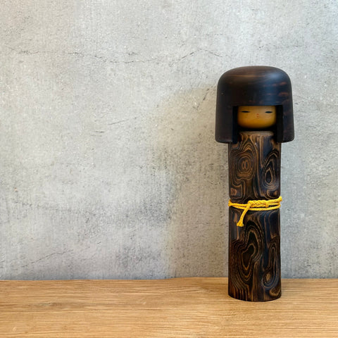 Vintage Kokeshi #095 - "Yellow Belt"